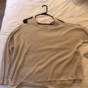 American eagle cut out shoulder oversized sweater